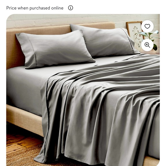 bare Other - Bare Home Microfiber Bed Sheet Set, 4 Piece,